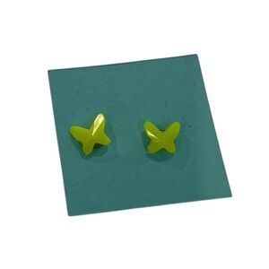 Neon Butterfly Earrings